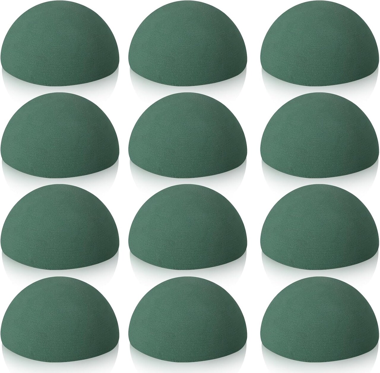 12 Pcs Half Ball Floral Foam Dry Floral Foam Round Foam Block Green Foam Balls